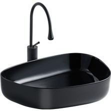Lena Tezgah Üstü Lavabo (Siyah) E-2107S