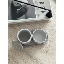 So Home 3'lü Dekoratif  Set, Dekoratif Set Gri Mermer Desen
