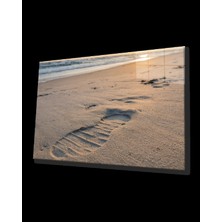 Marsilyan- Sahil Ayak Izi Cam Tablo   Beach Footprint Table