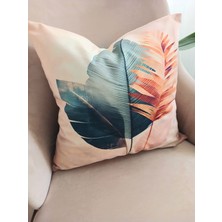 Ardizayn Sonbahar - Kadife Kumaş (43x43 cm) 2'li Kırlent Kılıfı - Çift Taraflı Baskı