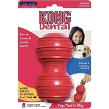 Kong Dental Diş Temizliği İçin Köpek Çiğneme Oyuncağı Large Kırmızı