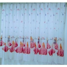 Taç Lisanslı Barbıe The Prıncess The Popstar Tül PERDE-180  cm  x 200  cm -Pilesiz