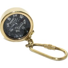 Keyfim Shop İsme Özel Pirinç Pusula Tasarımlı Anahtarlık