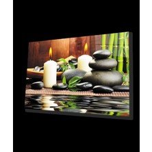 Marsilyan- Mum Taş Spa Cam Tablo   Candle Stone Spa