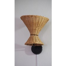 Modern ve Klasik Rattan Aplik - Huş Detaylı, El Yapımı