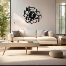 Lidya Luxury Concept Modern Rakamlı Dekoratif Duvar Saati Metal Sessiz Akar Mı Şık Tasarım