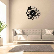 Lidya Luxury Concept Modern Rakamlı Dekoratif Duvar Saati Metal Sessiz Akar Mı Şık Tasarım