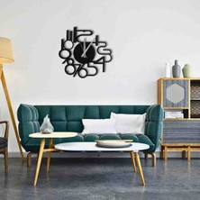 Lidya Luxury Concept Modern Rakamlı Dekoratif Duvar Saati Metal Sessiz Akar Mı Şık Tasarım