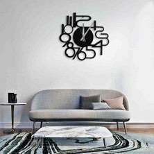 Lidya Luxury Concept Modern Rakamlı Dekoratif Duvar Saati Metal Sessiz Akar Mı Şık Tasarım