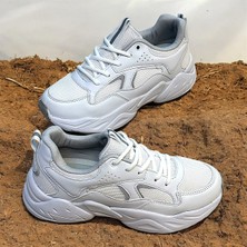 Çok Hafif Kalın Tabanlı Yeni Model Sneakers Spor Ayakkabı