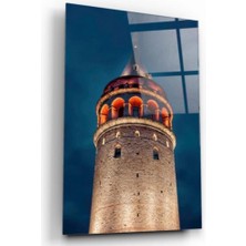 Marsilyan- Galata Kulesi Cam Tablo