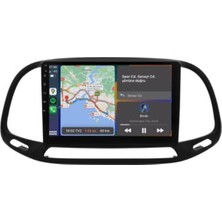 Oto Dünyam Fiat Doblo Android 9 Inç Uyumlu Ekran 2 GB Ram 32 GB Hafıza Kablosuz Carplay Navigasyon Multimedya