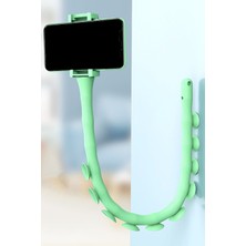 Gampus Ahtapod Tasarımında Vantuzlu Güçlü Yapışan Şık Tasarımlı Telefon Tutucu Yatak Araç Içi Masa Başı