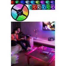 Gampus Animasyonlu Tak-Çalıştır Kumandalı Trafolu Rgb Şerit Işık: Aydınlatma, 5 Metre, Şerit LED