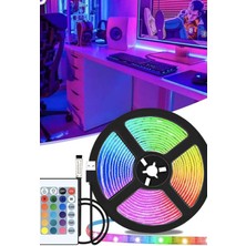 Gampus Animasyonlu Tak-Çalıştır Kumandalı Trafolu Rgb Şerit Işık: Aydınlatma, 5 Metre, Şerit LED