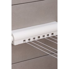 Gampus Kolak Kullanışlı Küçük Balkon Tipi 4 İpli Çamaşır Askılığı