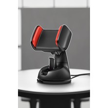 Gampus Vantuzlu Güçlü Yapışkanlı Yıkanabilir Yapı Cam ve Torpidoya Sabitlenebilir Telefon Tutucu Araç Içi