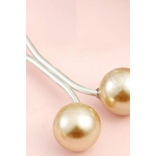 Gampus Şal Tesettür Eşarplar Için Inci Metal Eşarp Sabitleyici Klips 24 Adet