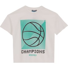 Discovery Expedition Baskılı Beyaz Erkek Çocuk T-Shirt D5SB-TST3215