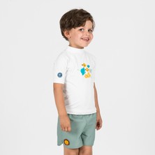 Nabaiji Bebek UV Korumalı Kısa Kollu Tişört - Balık Desenli