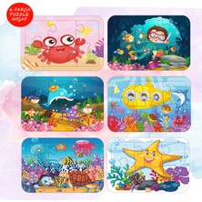 Ahşaptan Düşler Eğlenceli Deniz , Çiftlik ve Uzay Ahşap Yapboz Puzzle Bir Aradaçocuk Puzzle