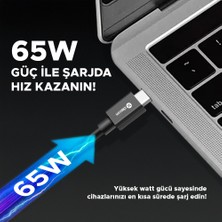 Dexim 65W Pd Type C - Type C 1.2m Çift Taraflı Şarj Kablosu Pc, Tablet, Telefon - DCA0058