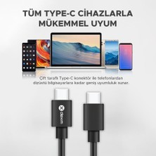 Dexim 65W Pd Type C - Type C 1.2m Çift Taraflı Şarj Kablosu Pc, Tablet, Telefon - DCA0058