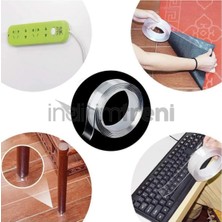 Unitape Süper Güçlü Çift Taraflı Montaj Bandı 2'li Avantaj Paketi 16 mm*2MT