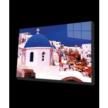 Marsilyan- Mavi Beyaz Cam Tablo Blue White