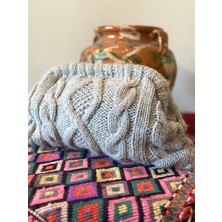 Simarikcraft el örgüsü Burslu Çanta, Burgu Motif, handmade çanta