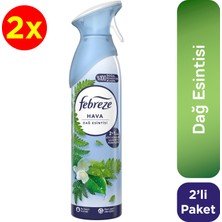 Febreze Hava Ferahlatıcı Sprey Oda Kokusu Dağ Esintisi 185 ml 2 Adet