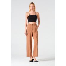 Gogo Trendy Çımalı Pantolon Kahve 1002