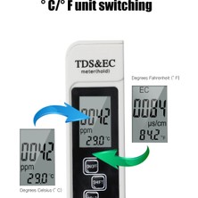 2Liyao Mavi Arka Işık Profesyonel 3 In 1 Ph Test Cihazı Su Ph Ölçer Tds Ec Sıcaklık Ölçer Dijital LCD Su Test Kalemi Saflık Filtresi Su Kalitesi (Yurt Dışından)