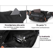 Youxuan Açık Erkek Moda Moda Su Geçirmez Naylon Bez Çapraz Çapraz Erkek Çantası (Yurt Dışından)