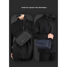 Youxuan Basit Moda Tek Erkek Rahat Yatay Çapraz Çanta (Yurt Dışından)