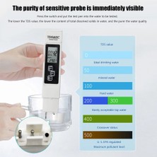 2Liyao Beyaz Yüksek Doğruluk Tds Metre Dijital Su Test Cihazı Dijital 0-14 Ph Ölçer Test Cihazı 0-9990PPM Tdsec LCD Su Saflığı Ppm Akvaryum Filtresi (Yurt Dışından)