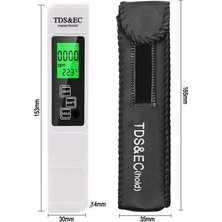 2Liyao Beyaz Yüksek Doğruluk Tds Metre Dijital Su Test Cihazı Dijital 0-14 Ph Ölçer Test Cihazı 0-9990PPM Tdsec LCD Su Saflığı Ppm Akvaryum Filtresi (Yurt Dışından)