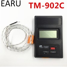 2Liyao K-Type-Ye TM-902C Siyah K Tipi Dijital LCD Sıcaklık Dedektörü Termometre Endüstriyel Termodetektör Metre + Termokupl Probu (Yurt Dışından)