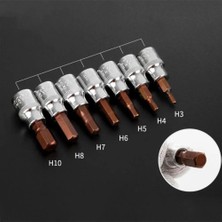 2Liyao T40 1 Adet 3/8 Sürücü Altıgen Soket Tornavida Bit Seti H3-H10 Tornavida T10-T55 Soket Tornavida Ucu El Aletleri Aksesuarları (Yurt Dışından)