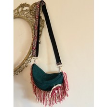 Simarikcraft el örgüsü Freebag Motifli Çanta, Yan Çanta, handmade
