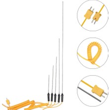 2Liyao 500MM 1 Adet Dayanıklı 100/150/200/300/500MM K-Tipi Termokupl Prob Sensörü Sıcaklık -50°c Ila 1200°C Tel Kablolu Ölçme Aletleri (Yurt Dışından)
