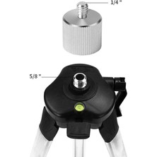 2Liyao Gümüş Alüminyum Alaşım 5/8 ''ila 1/4" Adaptör 1/4 Konu Lazer Seviyesi Uzaklık Ölçer 5/8 "tripod Standı Fotoğraf Ekipmanları Aksesuarları (Yurt Dışından)