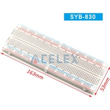 2Liyao SYB-1660 Syb 120 400 500 830 840 1660 MB102 Gl-12 Nokta Lehimsiz Pcb Breadboard Mini Evrensel Test Protokolü Dıy Ekmek Tahtası (Yurt Dışından)