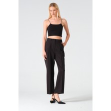 Gogo Trendy Çımalı Pantolon Siyah 1002