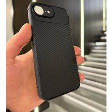 EHZ Teknoloji Apple iPhone 16E Kilif Auto Focus Karbon Kapak - Siyah
