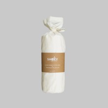 Sarev  %100 Pamuk Çift Kişilik 160*200 cm 2 Adet Yastık Kılıflı Fitted Çarşaf Seti Ekru