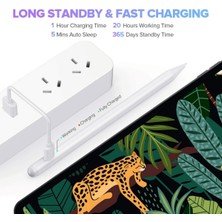 Fuchsia Apple iPad 11 Nesil M3 A16 Cip 2025 11 Inç Uyumlu Avuç Içi Reddetmeli Dokunmatik Özel Yazı Çizim Kalemi