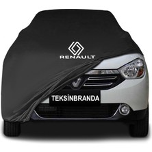 Renault Lodgy Siyah Kumaş Araba Branda Logolu Kumaş Araba Brandası Penye Oto Branda
