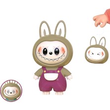 Krnsjewqp La Bubu Yüz Değiştiren Bebek Karikatür Q Sevimli Yeni Yüz Değiştiren Bebek Dekompresyon Anahtarlığı Klasik Oyuncak (Yurt Dışından)
