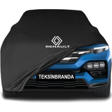 Renault Kiger Siyah Kumaş Araba Branda Logolu Kumaş Araba Brandası Penye Oto Branda